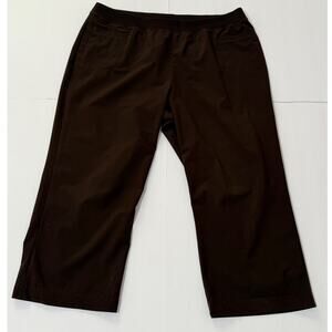 Zenergy by Chico's Brown Lightweight Pull-On Capri Pants, Size 2